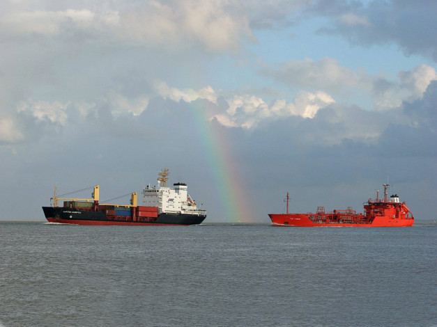 Обои картинки фото корабли, разные, вместе