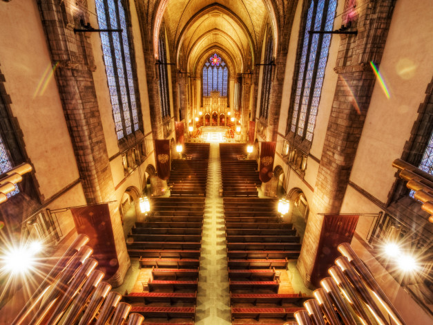 Обои картинки фото интерьер, убранство, роспись, храма