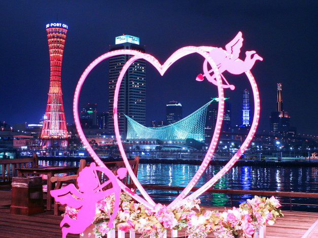 Обои картинки фото города, огни, ночного