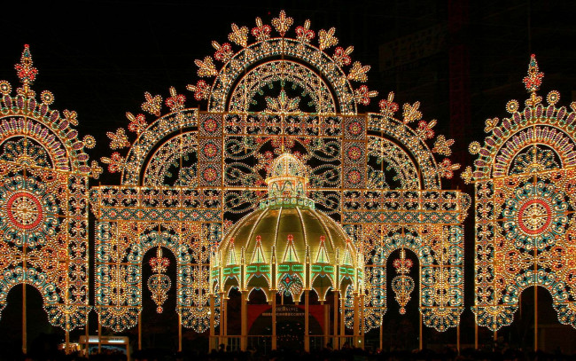 Обои картинки фото разное, иллюминация