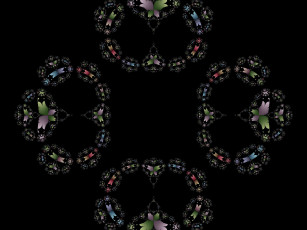 Картинка 3д графика fractal фракталы фон узор цвета