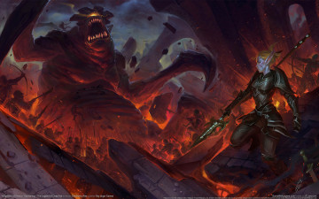 Картинка kingdoms of amalur reckoning the legend dead kel видео игры ke чудовище эльфийка