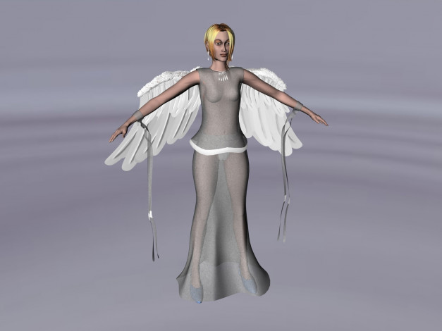 Обои картинки фото 3д, графика, angel, ангел, девушка