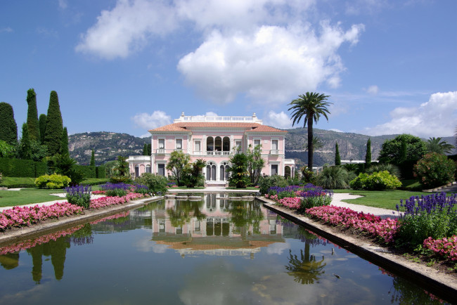 Обои картинки фото города, здания, дома, villa, ephrussi, de, rothschild, france