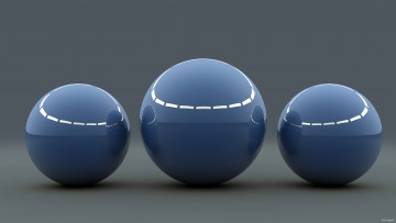 Картинка 3д графика шары фон