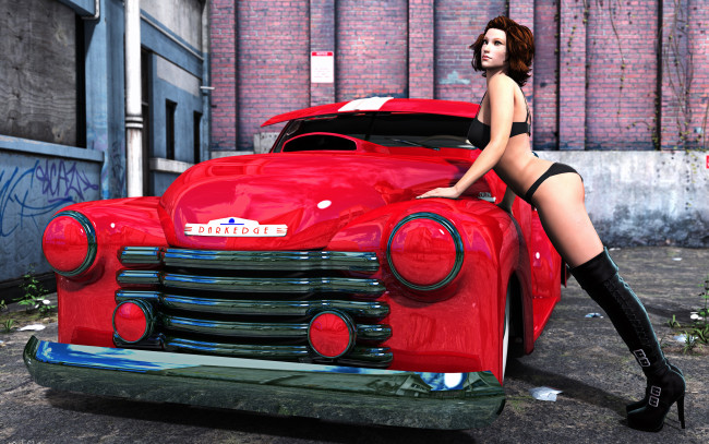 Обои картинки фото 3д, графика, people, люди, авто