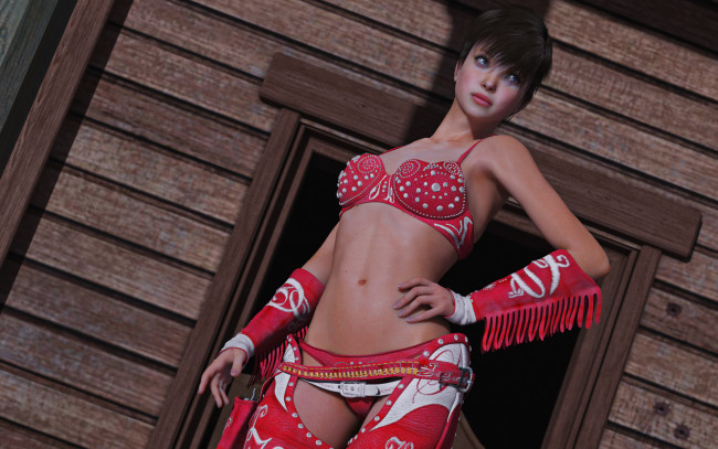 Обои картинки фото 3д, графика, people, люди, ковбой