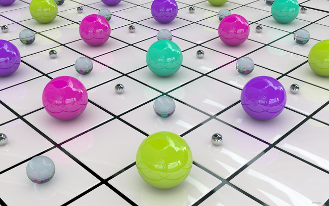 Обои картинки фото 3д, графика, шары, фон