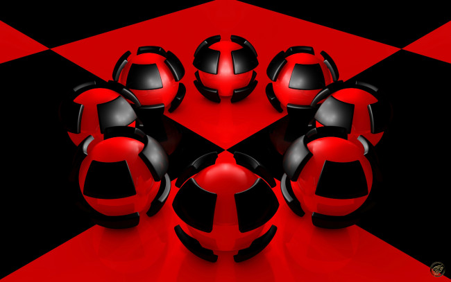 Обои картинки фото 3д, графика, шары, фон, узор, цвета