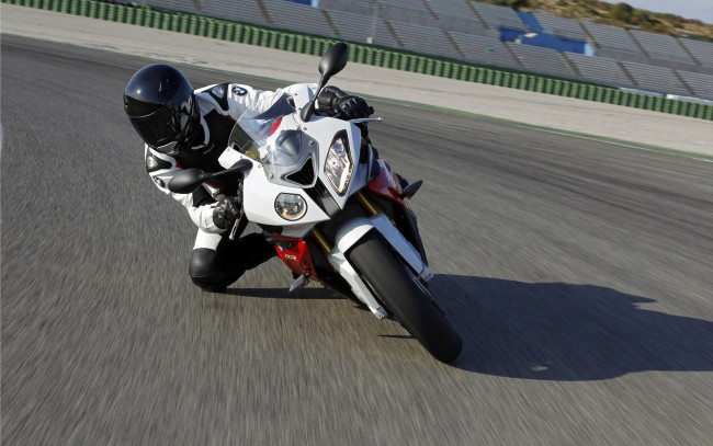 Обои картинки фото спорт, мотоспорт, s1000rr, motorcycle, гонка, трек, bmw