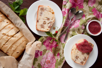 Картинка еда пирожные +кексы +печенье джем кекс ягоды