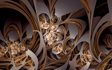 Картинка 3д+графика fractal+ фракталы цвета узор фон