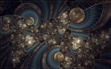 Картинка 3д+графика fractal+ фракталы фон цвета узор