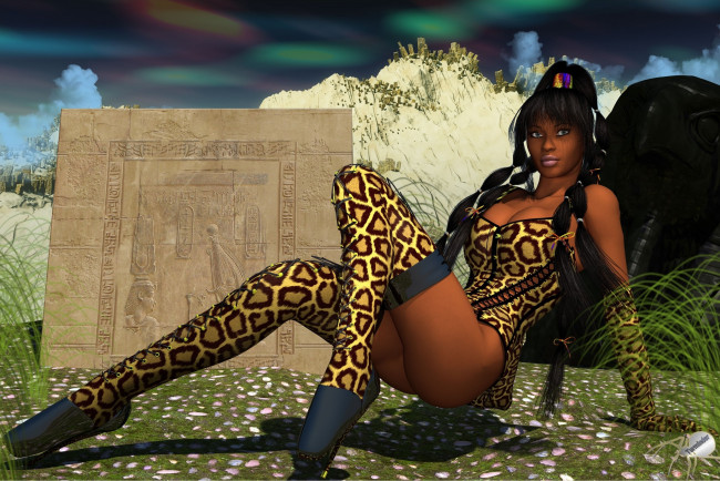 Обои картинки фото 3д графика, people , люди, взгляд, девушка