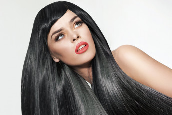 Картинка девушки -unsort+ лица +портреты девушка фон волосы модель макияж ресницы взгляд губы помада