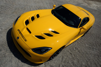 обоя автомобили, dodge, geiger, 2013г, желтый, viper, srt