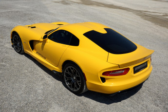 Картинка автомобили dodge желтый 2013г viper srt geiger