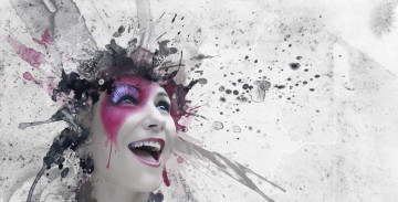 Картинка девушки -unsort+ креатив девушка макияж фон