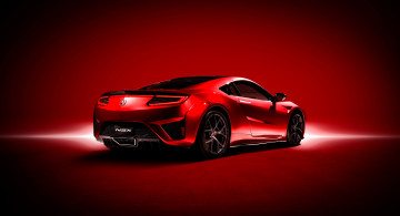 обоя автомобили, acura, nsx, 2016г, красный
