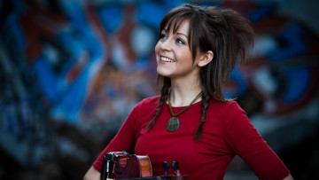 обоя lindsey stirling, музыка, линдси, стирлинг, стена, скрипка, violin, lindsey, stirling
