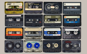 Картинка разное ретро +винтаж кассета