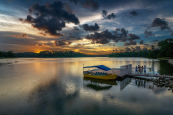 Картинка корабли порты+ +причалы закат