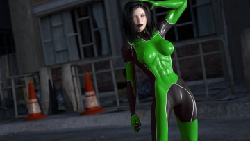 Картинка 3д+графика люди+ people девушка взгляд фон