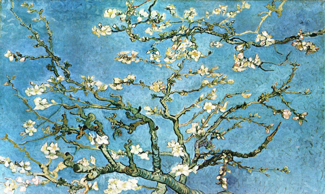 Обои картинки фото рисованное, природа, дерево, цветение, весна, ветки