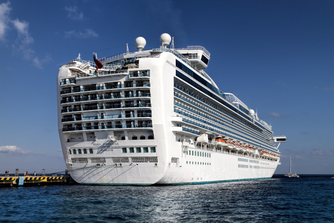 Обои картинки фото ruby princess, корабли, лайнеры, лайнер, круиз
