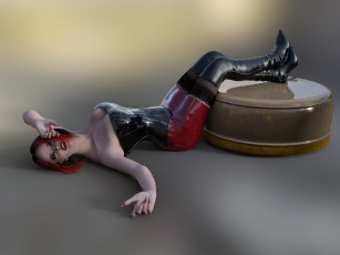 Картинка 3д+графика люди+ people девушка взгляд фон