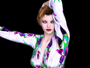 Картинка 3д+графика люди+ people фон взгляд девушка