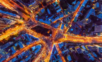 Картинка таганская+площадь города москва+ россия дороги огни панорама столица дома