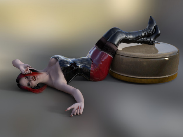 Обои картинки фото 3д графика, люди , people, девушка, взгляд, фон