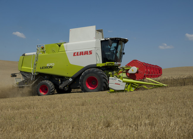 Обои картинки фото техника, комбайны, claas