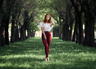 Картинка девушка девушки -unsort+ рыжеволосые+и+другие модель