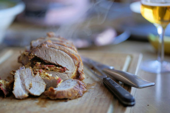 обоя еда, мясные блюда, буженина