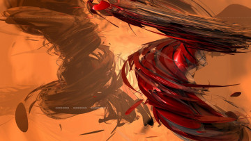 Картинка 3д+графика абстракция+ abstract вихри торнадо