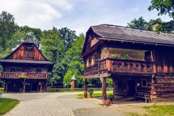 Картинка города -+здания +дома деревянные дома