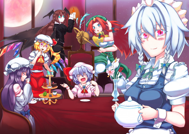 Обои картинки фото аниме, touhou, тоухоу