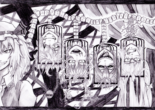 Обои картинки фото аниме, touhou, тоухоу