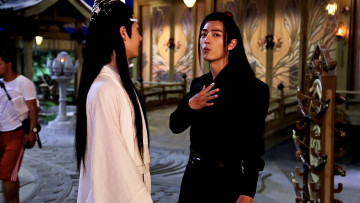 Картинка разное знаменитости ван ибо сяо чжань съемки костюмы люди