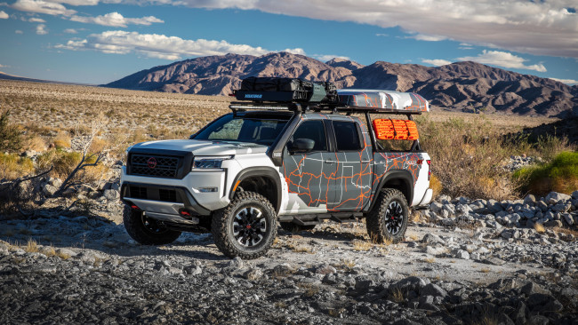 Обои картинки фото 2022 nissan frontier project adventure, автомобили, nissan, datsun, frontier, project, adventure, 2022, ниссан, пикап, природа, горы