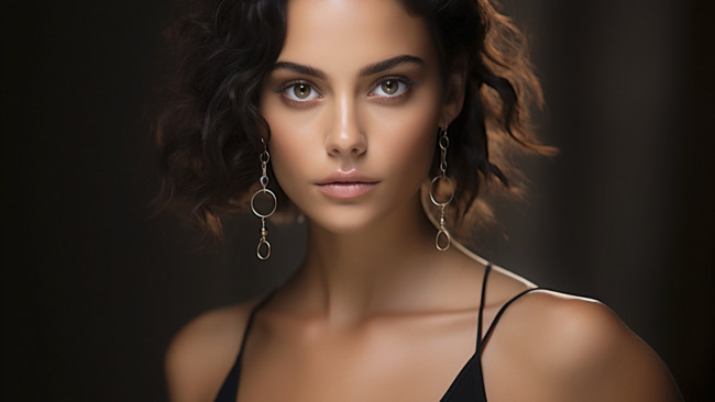 Обои картинки фото 3д, 3д графика, портрет , portraits, серьги