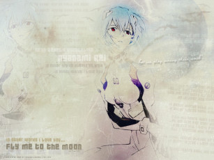 Картинка аниме evangelion