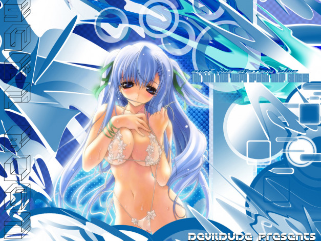 Обои картинки фото blue, system, аниме, *unknown, другое