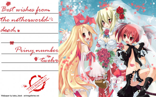 Обои картинки фото аниме, netherworld, battle, chronicle, disgaea