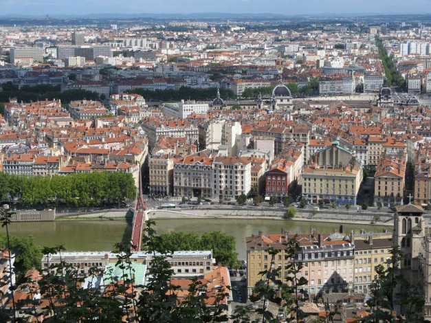 Обои картинки фото lyon, france, города, панорамы
