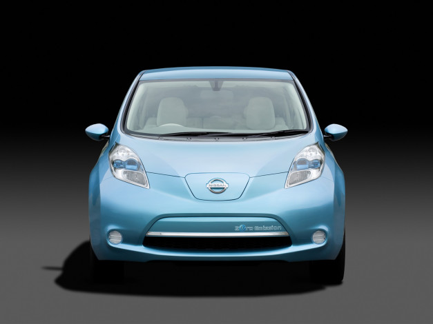 Обои картинки фото nissan, leaf, автомобили, datsun
