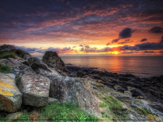 Обои картинки фото природа, восходы, закаты, закат