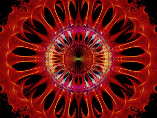 Картинка 3д графика fractal фракталы фон узор цвета